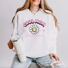 Simply Sage Market S.W.Smiley Cool Mom Flower Lightweight Garment Dyed Sweatshirt - 2 of 4