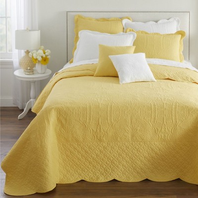 BrylaneHome Lily Damask Bedspread Bedding Collection
