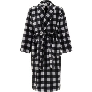 ADR Plush Fleece Men's Robe, Soft Cozy Warm Men's Bathrobe, Bath Robe - 1 of 4