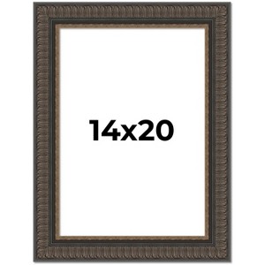 PosterPalooza | Museum Brown Picture Frame - UV Acrylic, Foam Board Backing, Hanging Hardware - 1 of 4