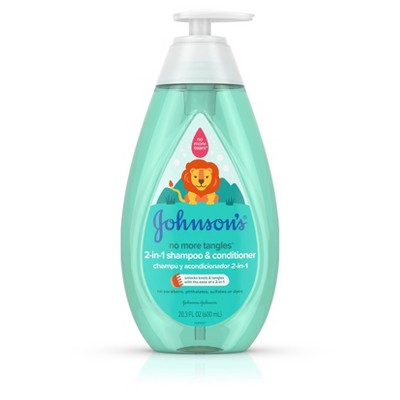 Johnson's No More Tangles Kids & Toddlers 2-in-1 Detangling Hair Shampoo & Conditioner - 20.3 fl oz