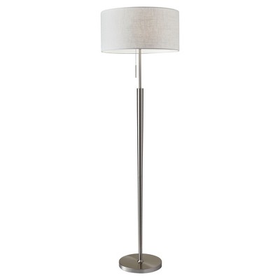 65" Hayworth Collection Floor Lamp Silver - Adesso