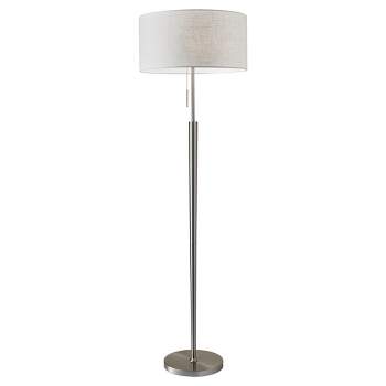 65" Hayworth Collection Floor Lamp Silver - Adesso