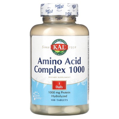 KAL Amino Acid Complex 1000, 100 Tablets