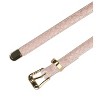 Allegra K Women's Skinny Embossed Faux Leather Alloy Pin Buckle Jeans Dresses Pants Belt - 2 of 4