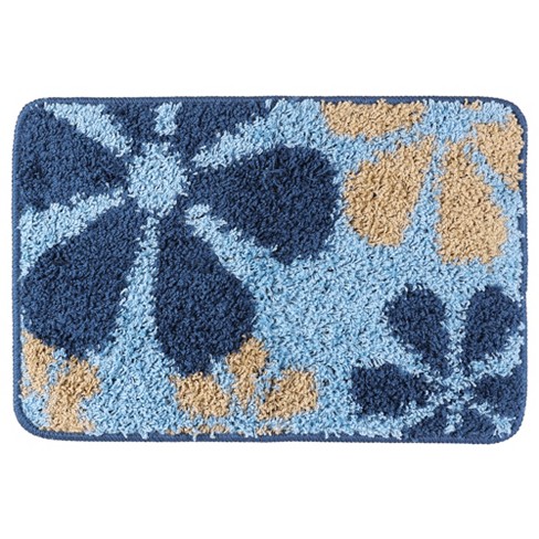 1pc Soft And Absorbent Fuzzy Stripe Pattern Bath Mats,Applies To