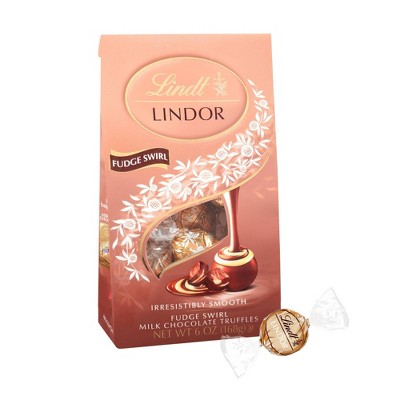 Lindt Lindor Fudge Swirl Milk Chocolate Truffles - 6.0oz