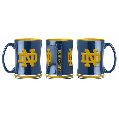  NCAA Notre Dame Fighting Irish Relief Mug - 14oz 