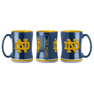  NCAA Notre Dame Fighting Irish Relief Mug - 14oz 