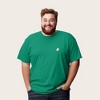 Dalix Ghost Embroidered Soft Cotton Short Sleeve T Shirt Mens - 3 of 4