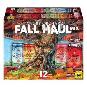 Angry Orchard Hard Cider Seasonal Variety Pack - 12pk/12 fl oz Cans - 1 of 4