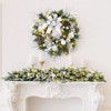 Christmas Wreath, Artificial Christmas  Wreaths, Xmas Wreath with Pine Cone and Berries, Xmas Decorations for Windows, Wall, Mantel,  Front Door - 4 of 4