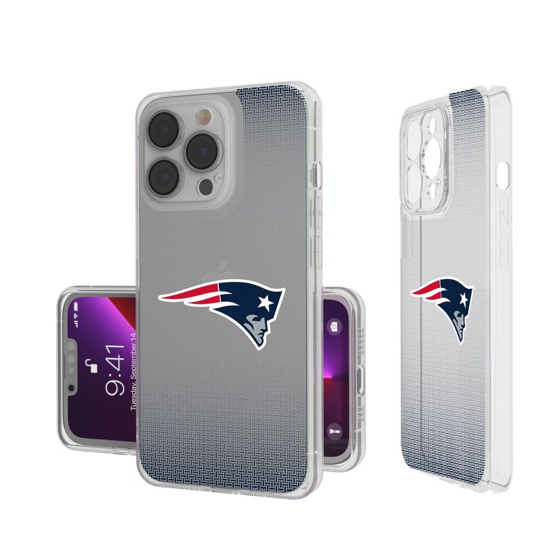 Keyscaper New England Patriots Linen Clear Phone Case, 1 of 7