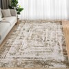 Machine Washable Area Rug Modern Abstract Non Slip Non Shedding Rug Foldable Stain Resistant Low Pile Indoor Carpet for Living Room Bedroom - 3 of 4