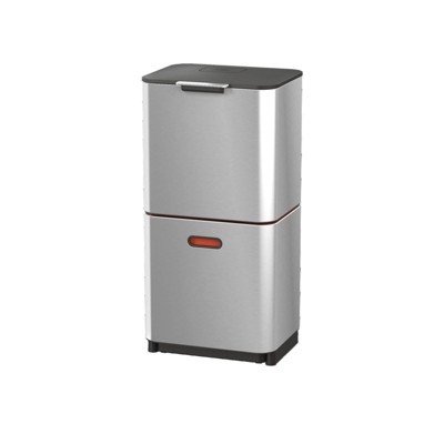 Joseph Joseph Stainless Steel 30l Step Trash Can Compactor : Target