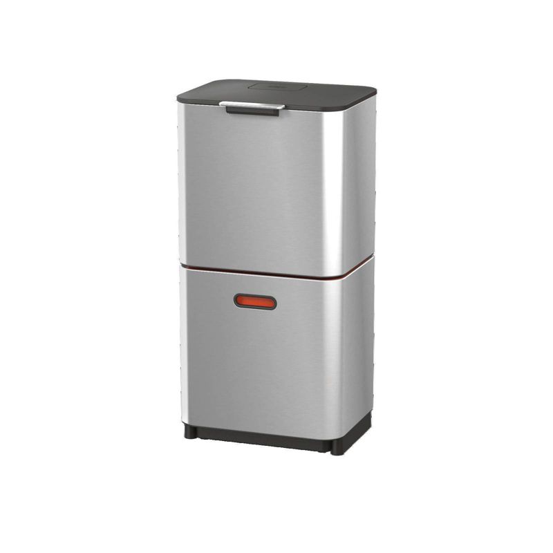 Joseph Joseph Totem 60L Dual Trash Can and Recycle Bin Stainless, 1 of 11