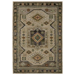 Oriental Weavers Andorra 2442D Grey/ Green Indoor Area Rug - 3'3" x 5'2" - 1 of 4