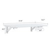 SEVOBAL Folding Tables Laundry Room Small Folding Table, Modern Wall Mounted Foldable Table Laundry Room Table, White, 15.7"*31.4"*6.5" - 3 of 4