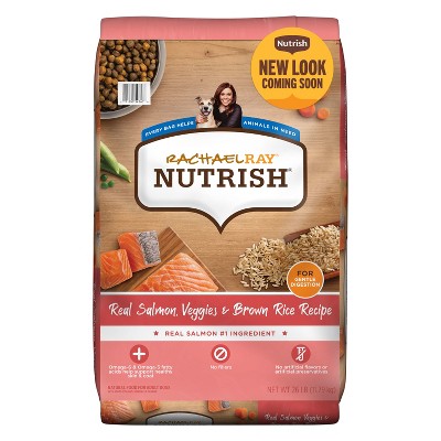 Rachael Ray Nutrish Gentle Digestion with Real Salmon, Vegetables and Brown Rice Flavor Dry Dog Food - 26lbs