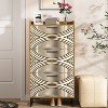 Hommoo Freestanding Shoe Storage Cabinet with 3 Flip Drawers - 2 of 4