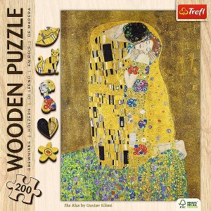 Trefl Wood Kiss by Gustav Klimt- 200pc - 1 of 4