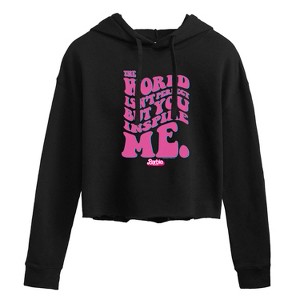 Women's - Barbie - You Inspire Me Cropped Graphic Hoodie - 1 of 3
