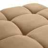 TOV Furniture Calliope Performance Velvet Modular Ottoman in  Cafe Au Lait - 4 of 4