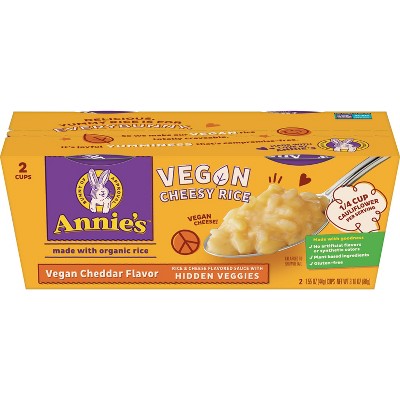 Annie's Vegan Cheesy Rice Cheddar - 3.10oz/2pk