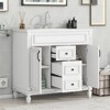 Tramull Modern Bathroom Vanity with Sink Top, 2 Soft-Closing Doors & 2 Drawers, Single Basin Storage Cabinet, Easy Assembly - 4 of 4