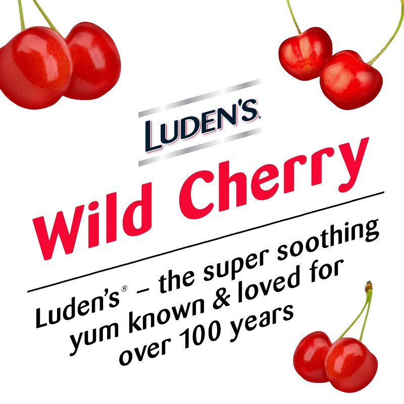 Luden&#39;s Soothing Throat Drops for Sore &#38; Irritated Throats - Wild Cherry - 30ct, 4 of 14