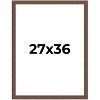 PosterPalooza | 27x36 Wide Barnwood Picture Frame, UV Acrylic, 6 Finishes - Grey, Brown, White, and Black - 2 of 4