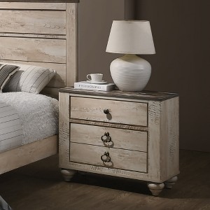 Bella Depot 29.8''  Wood Top 3-drawer Nightstand - 1 of 4