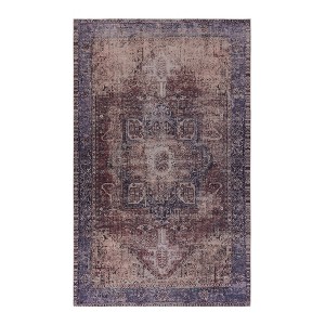 ChicFurnit Rug Indoor Machine Washable Non Slip Stain Resistant for High Traffic Areas, Red, 24.8"*15"*8.3" - 1 of 4