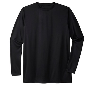 KingSize Men's Big & Tall No Sweat Long-Sleeve Crewneck Tee