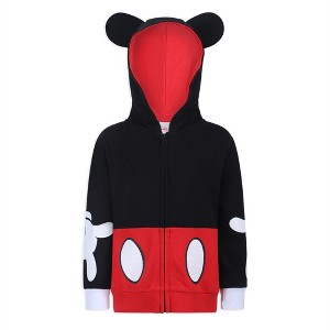 Disney Mickey Mouse Boys Zip Up Hoodie with Ears for Infants and Toddlers Kids - Size 12M - 1 of 3