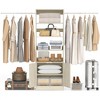 Besiost 25" - 103" Closet System with Cabinets, Wall-mounted Closet Organizer - 4 of 4