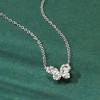 Pure Collection by Ross-Simons 0.15 ct. t.w. Diamond Butterfly Necklace in Sterling Silver Size 16 - 2 of 4
