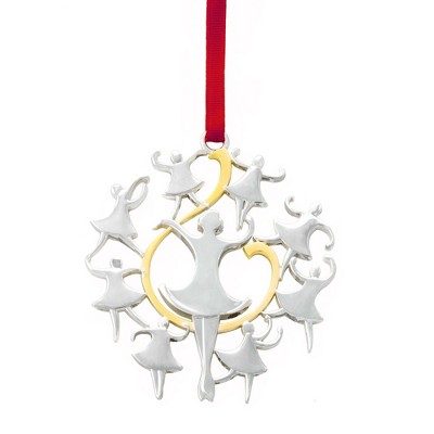 Nambe 12 Days of Christmas Nine Ladies Dancing Ornament