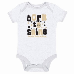 NCAA Purdue Boilermakers Infant Girls' 3pk Bodysuit - 1 of 4