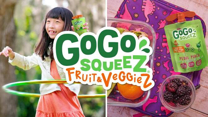 GoGo squeeZ Fruit &#38; VeggieZ Blueberry/Pear - 12ct/38.4oz, 2 of 9, play video