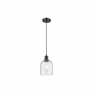 Bella - 1 Light Cord Hung Mini Pendant In Industrial Style-9.5 Inches Tall and 5.5 Inches Wide - 1 of 1