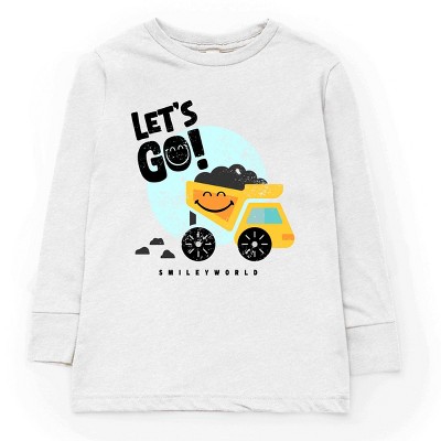 The Juniper Shop SmileyWorld Let's Go Dump Truck Youth Long Sleeve Tee
