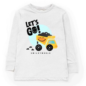 The Juniper Shop SmileyWorld Let's Go Dump Truck Youth Long Sleeve Tee - 1 of 4