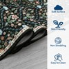 Washable Non Slip Floral Print Vintage Area Rugs for Living Room Bedroom, Soft Low Pile Dining Room Carpet for Home Office - 4 of 4