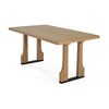Lirago Solid Wood Rectangular Dining Table Light Ash 29.5"H x 35.5"D x 63"W - 3 of 4