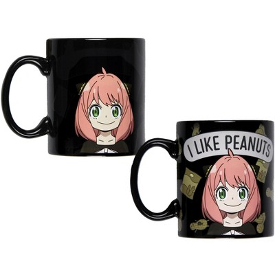Spy x Family Anime Merch Anya Forger Heat Changing 16 OZ Ceramic Coffee Mug Cup