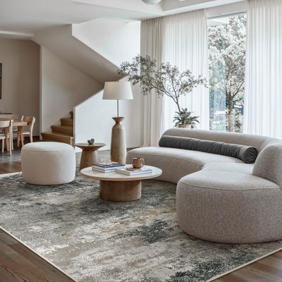 Abynow Medallion Distressed Persian Indoor Area Rug