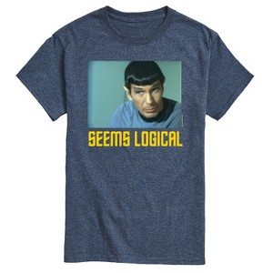 Men's - Star Trek - Spoc Seems Logical Short Sleeve Graphic T-Shirt - 1 of 4