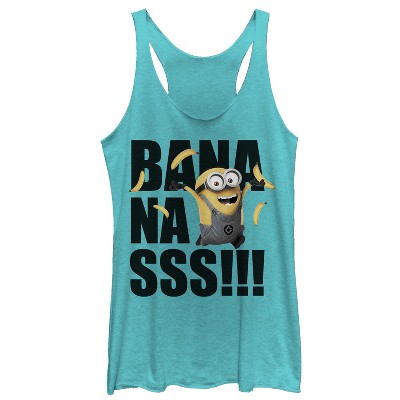 Despicable Me Womens Despicable Me Slim Fit Sleeveless Crew Graphic Tank Top - Blue Medium