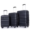 3 Piece Luggage Set,Hardshell Suitcase Set with Spinner Wheels & TSA Lock, Expandable Lightweight Carry On Luggage Suitcase - 2 of 4